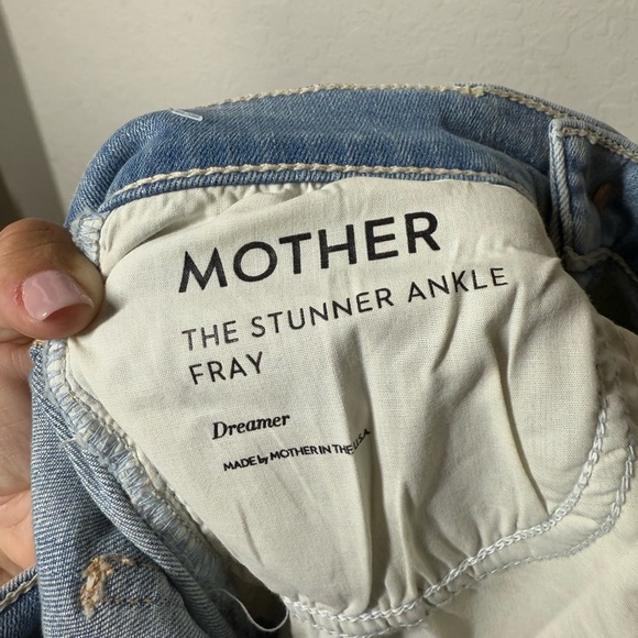 Mother The Stunner Ankle Fray Jeans Size 27 - Picture 6 of 8